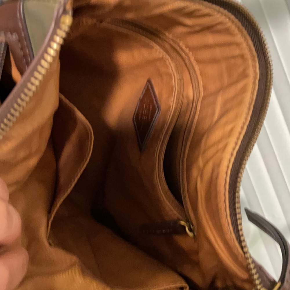 Fossil Crossbody Handbag purse green leaf - Picture 5 of 10